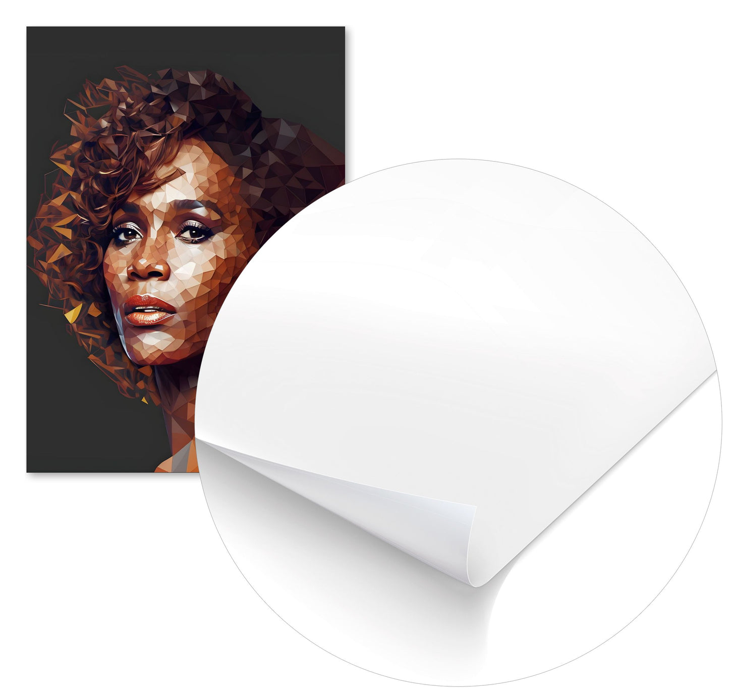 Whitney Houston Low Poly - @WpapArtist