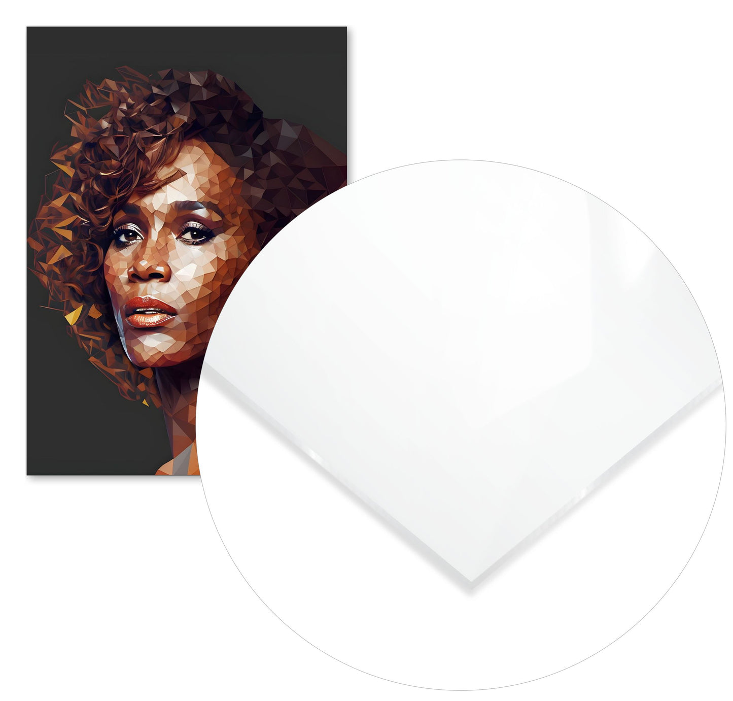 Whitney Houston Low Poly - @WpapArtist