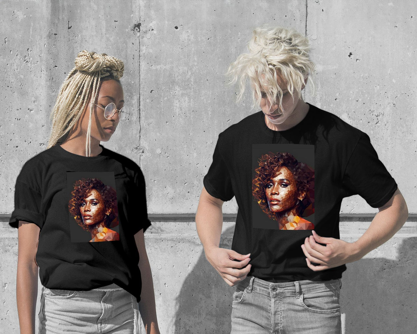 Whitney Houston Low Poly - @WpapArtist