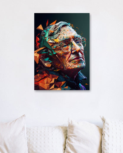 Stephen Hawking Low Poly - @WpapArtist