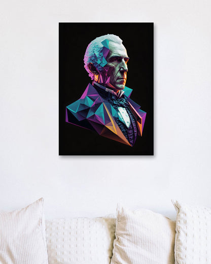 Alessandro Volta Low Poly - @WpapArtist