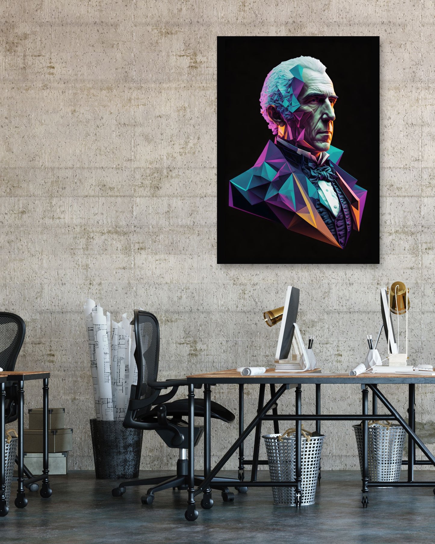 Alessandro Volta Low Poly - @WpapArtist