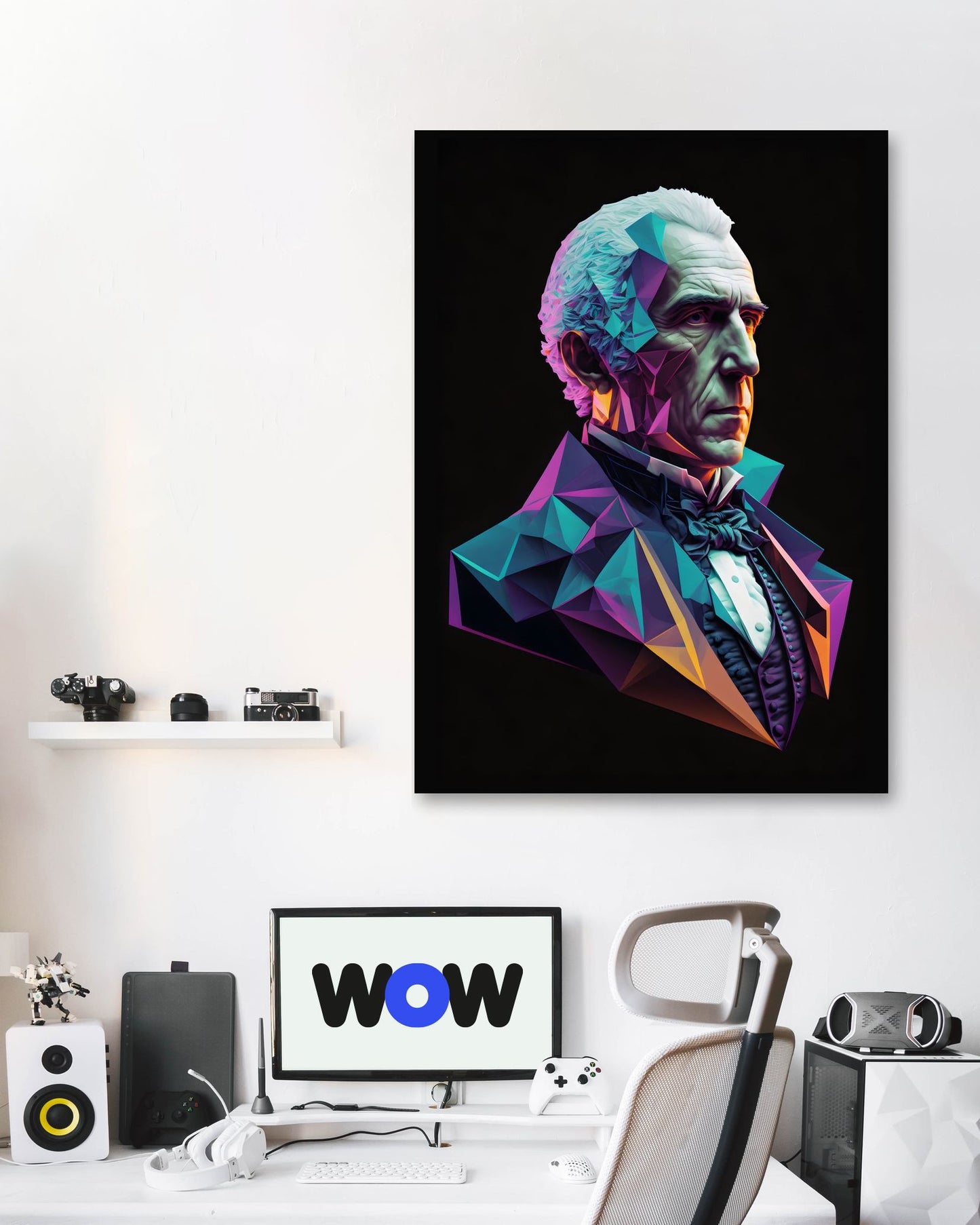 Alessandro Volta Low Poly - @WpapArtist