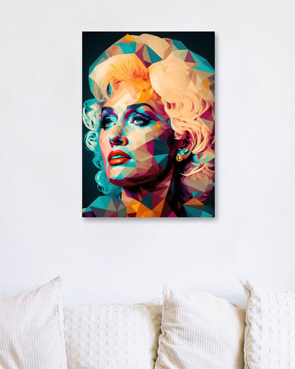 Dolly Parton Low Poly - @WpapArtist