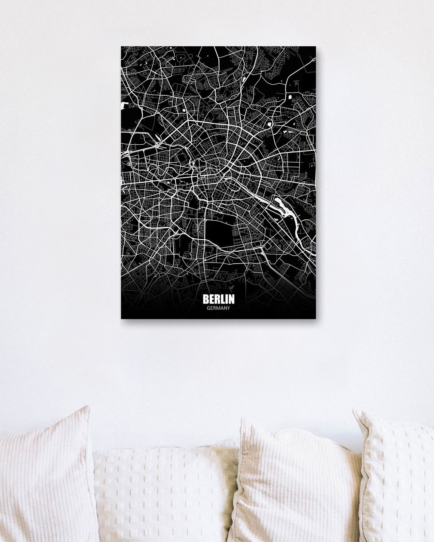 Berlin Germany Dark Negative Maps - @ZakeDjelevic