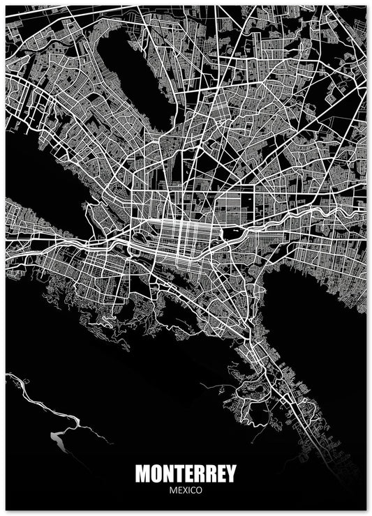 Monterrey Mexico Dark Negative Maps - @ZakeDjelevic