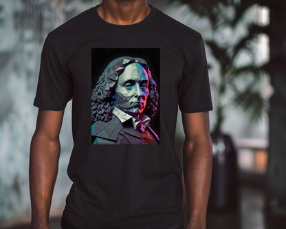 Blaise Pascal Black and White Low Poly - @WpapArtist