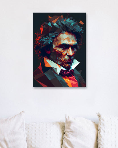 Beethoven Low Poly - @WpapArtist