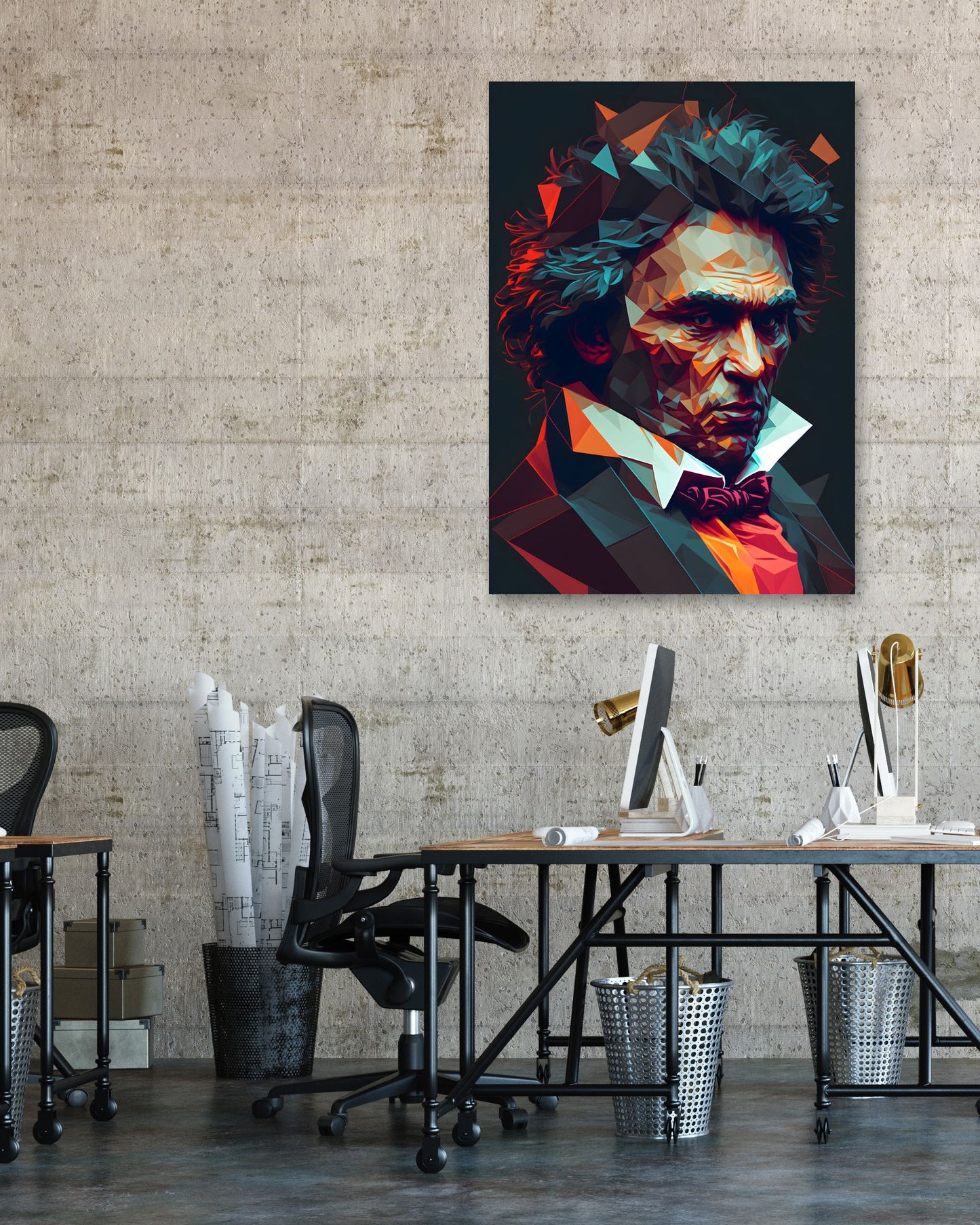 Beethoven Low Poly - @WpapArtist