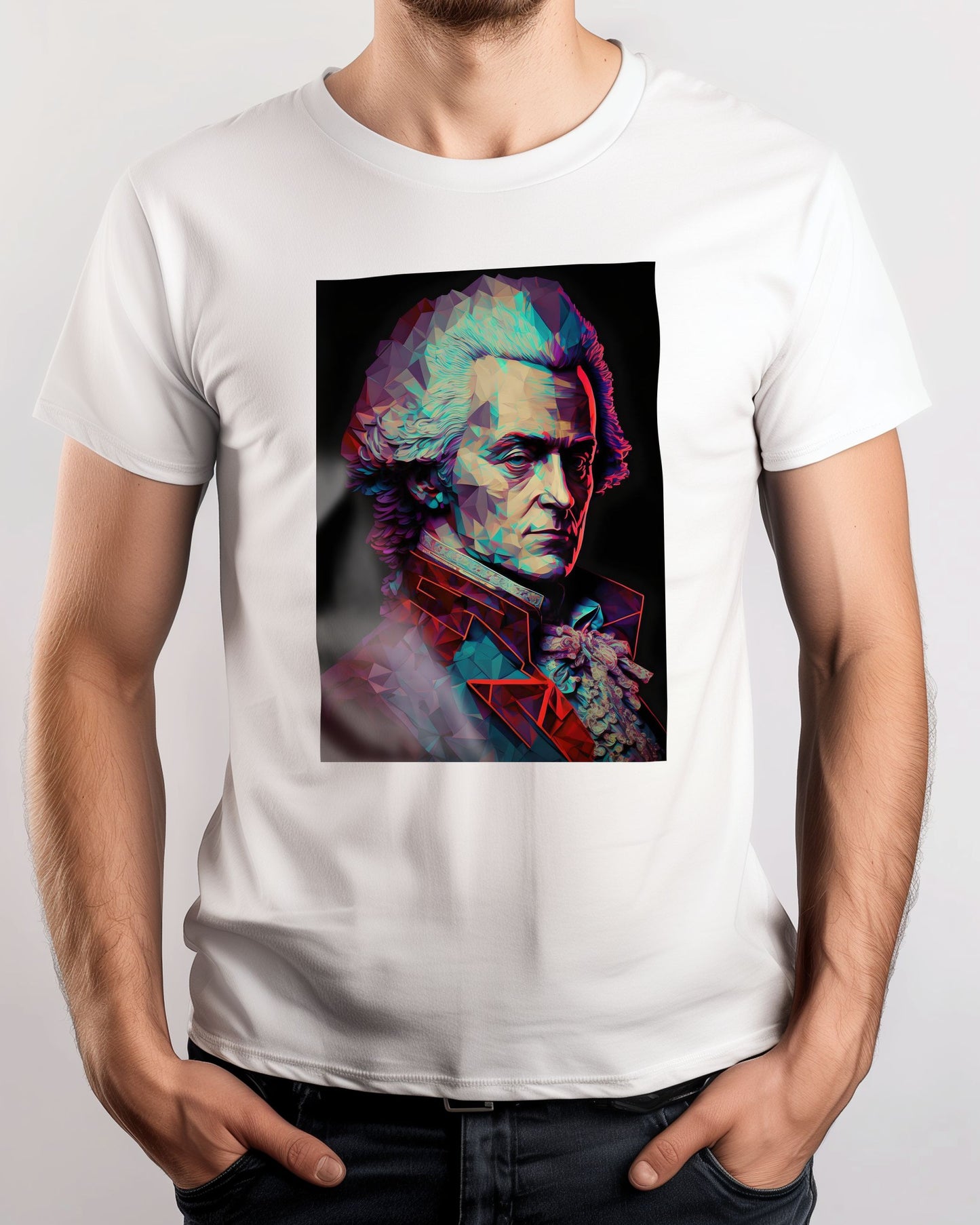 Wolfgang Amadeus Mozart Low Poly - @WpapArtist