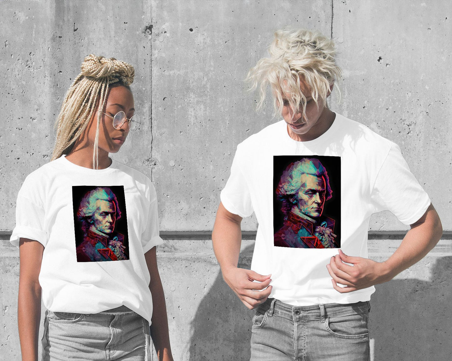 Wolfgang Amadeus Mozart Low Poly - @WpapArtist