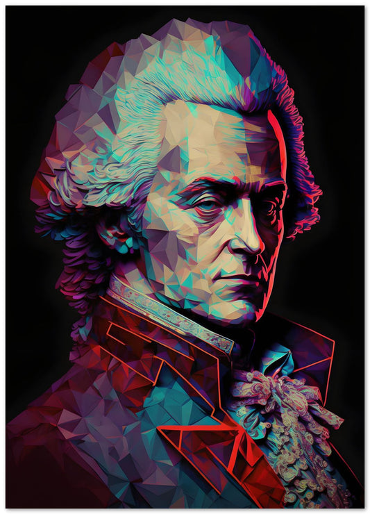 Wolfgang Amadeus Mozart Low Poly - @WpapArtist