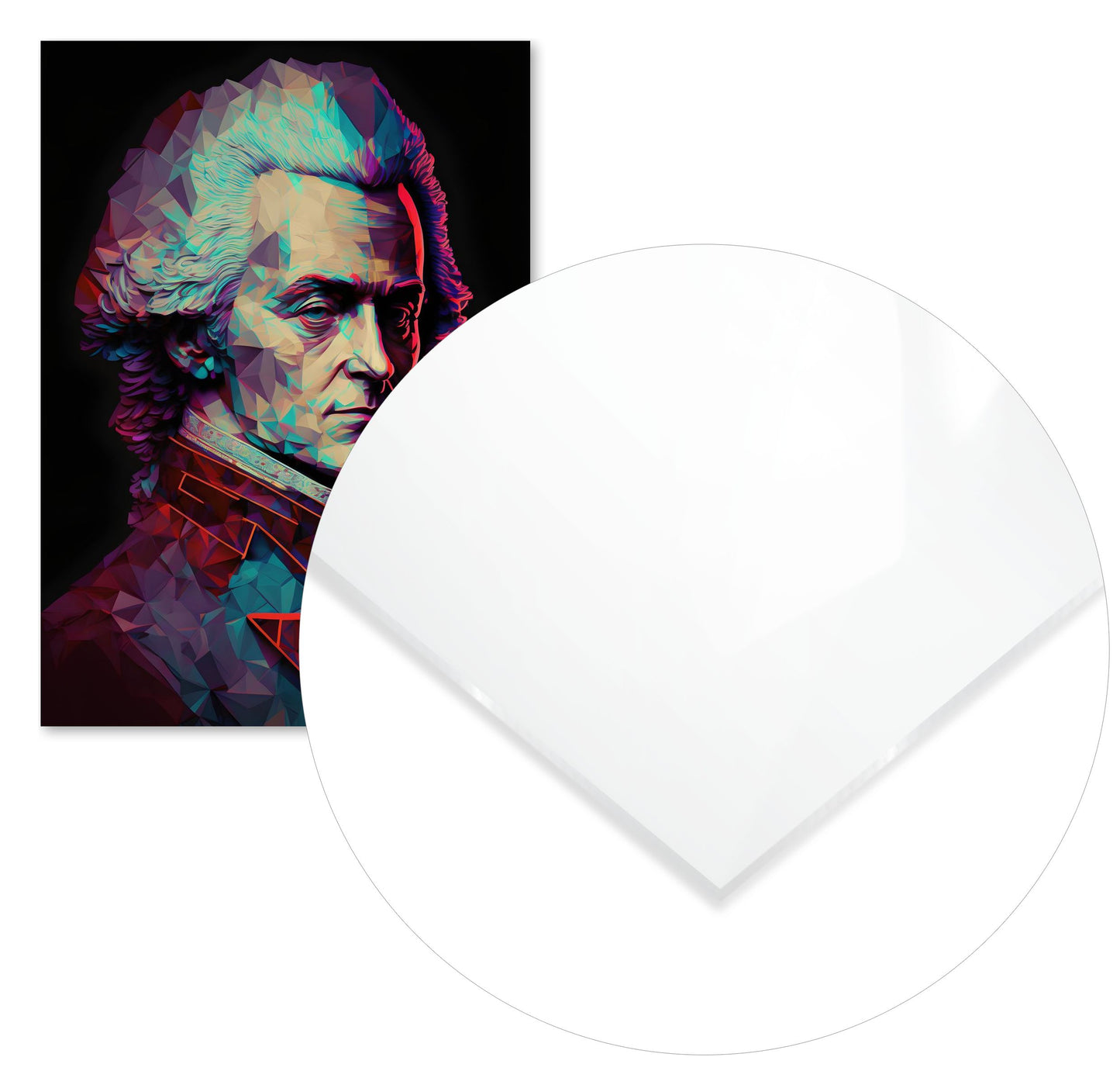 Wolfgang Amadeus Mozart Low Poly - @WpapArtist