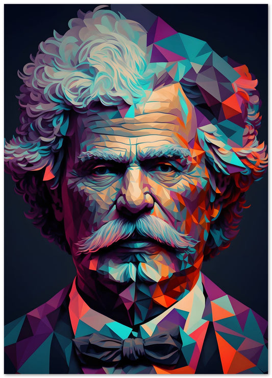 Mark Twain Low Poly - @WpapArtist