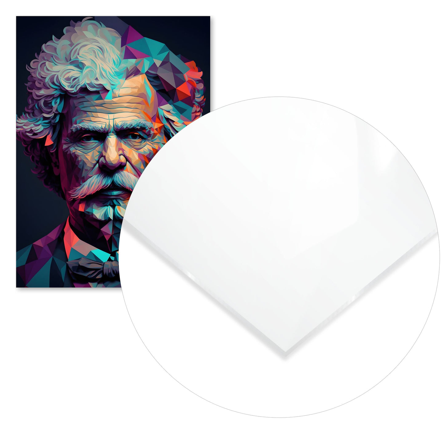 Mark Twain Low Poly - @WpapArtist