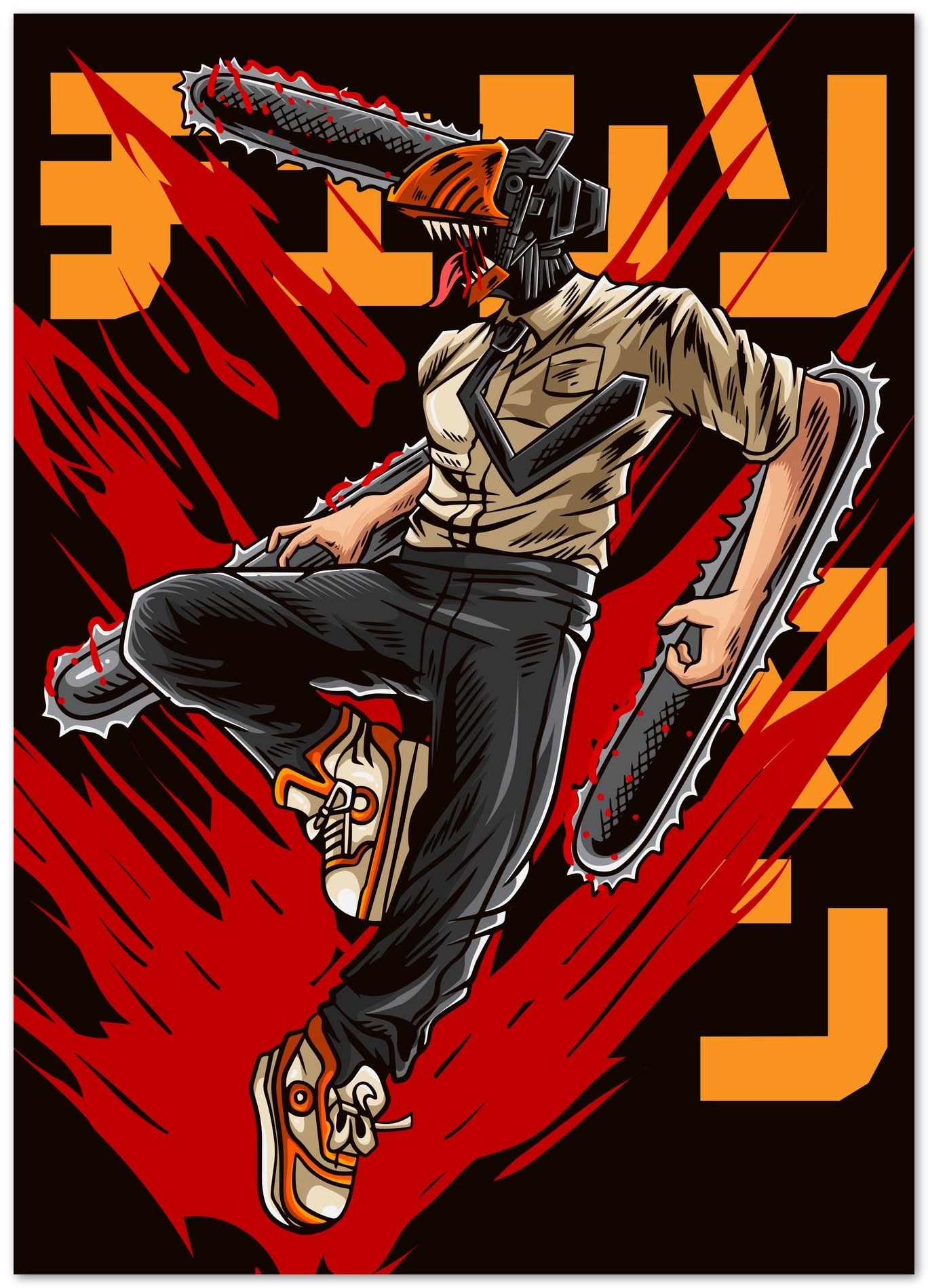 Denji Chainsaw Man Anime - @adamkhabibi