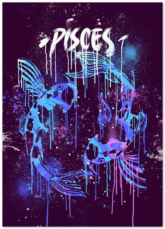 PISCES ABSTRACT PAINTING - @RAMRAMCLUB