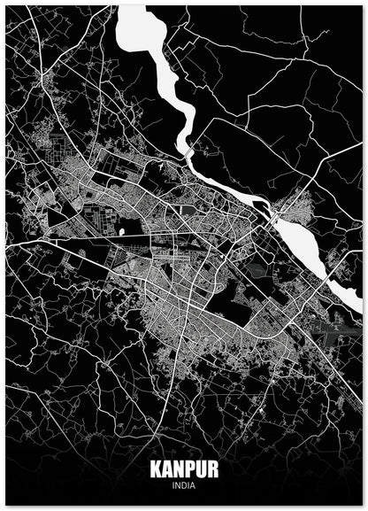 Kanpur India Dark Negative Maps - @ZakeDjelevic