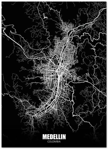 Medellin Colombia Dark Negative Maps - @ZakeDjelevic
