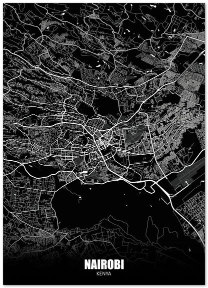 Nairobi Kenya Dark Negative Maps - @ZakeDjelevic