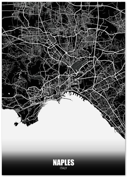 Naples Italy Dark Negative Maps - @ZakeDjelevic