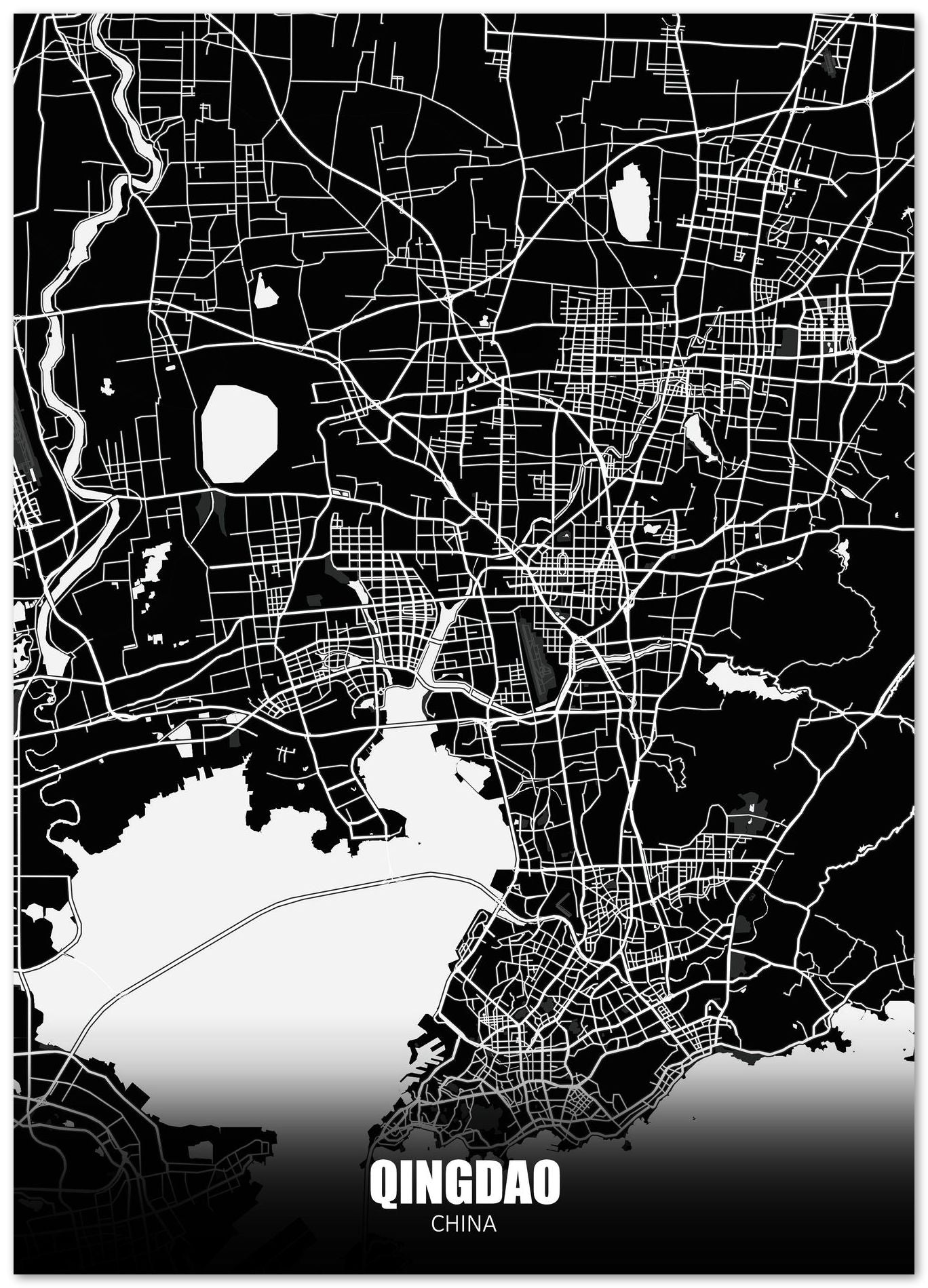 Qingdao China Dark Negative Maps - @ZakeDjelevic