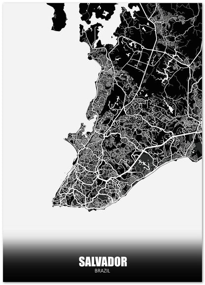 Salvador Brazil Dark Negative Maps - @ZakeDjelevic