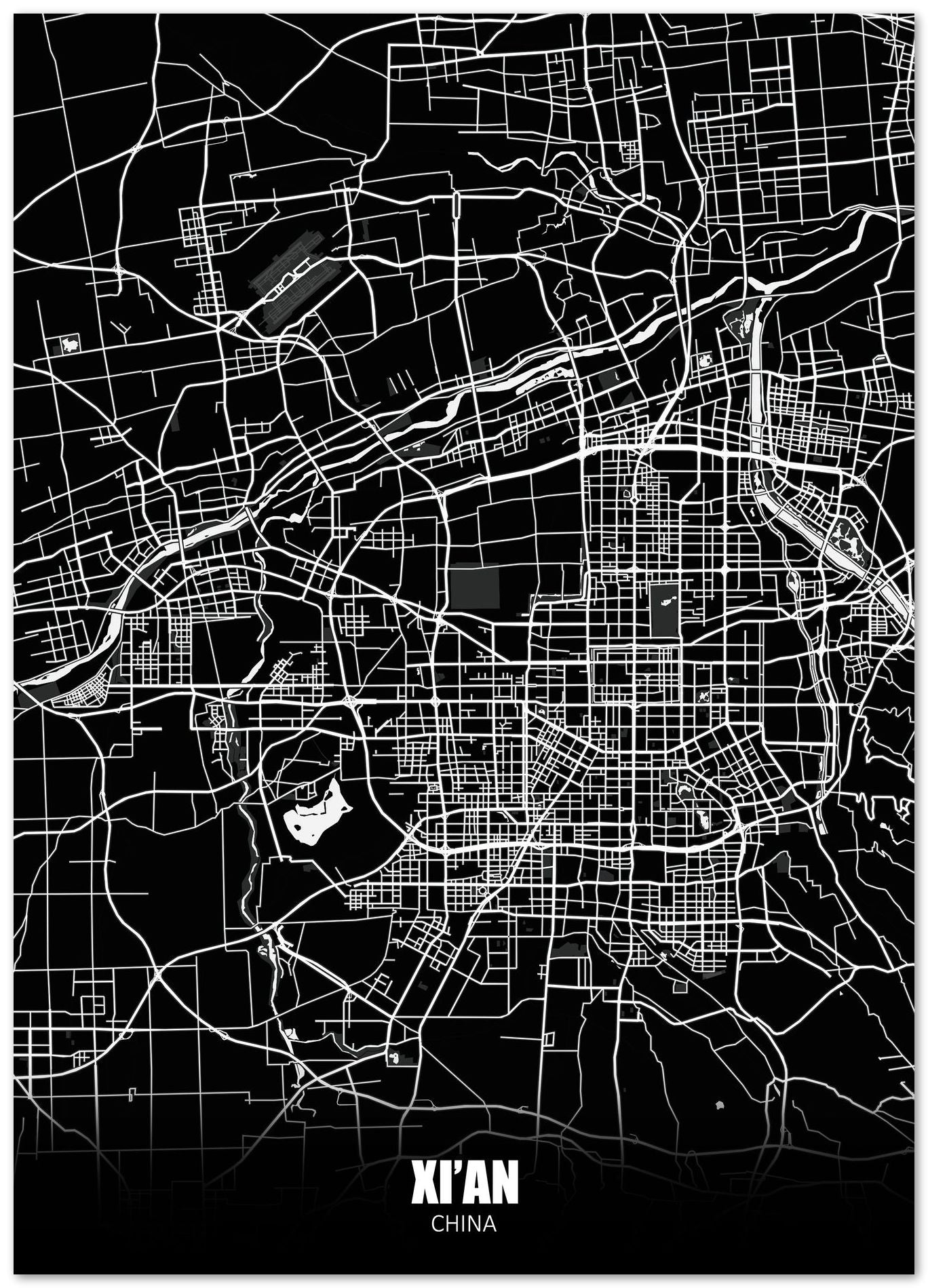 Xi'an China Dark Negative Maps - @ZakeDjelevic