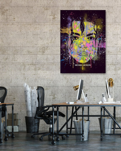 MICHAEL JACKSON ABSTRACT PAINTING - @RAMRAMCLUB