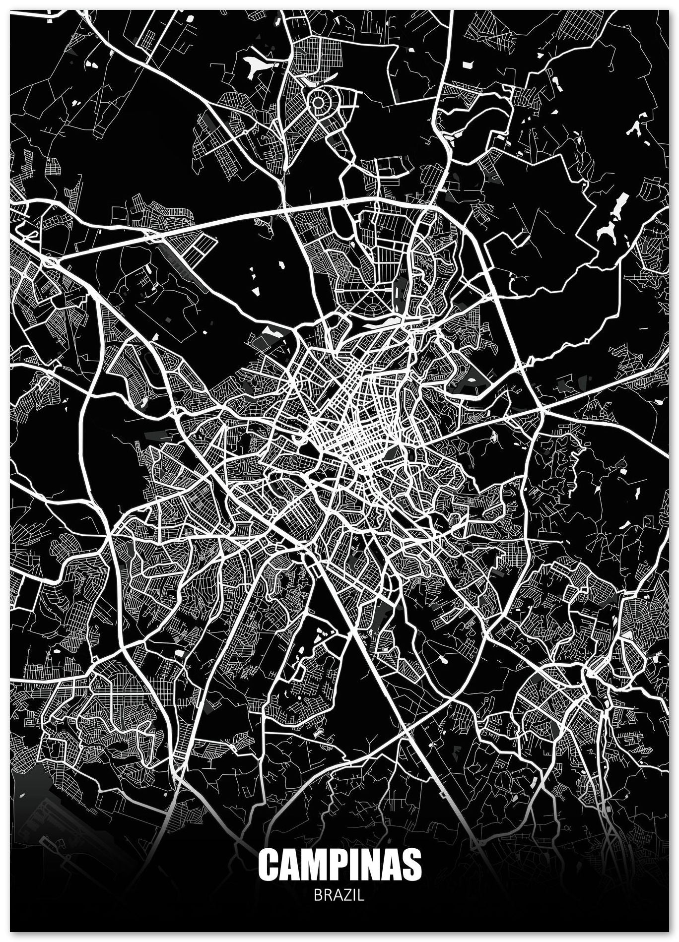 Campinas Brazil Dark Negative Maps - @ZakeDjelevic