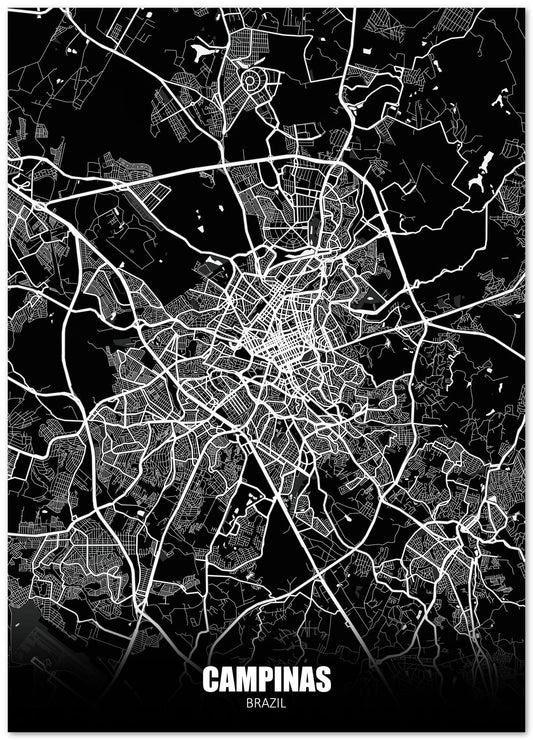 Campinas Brazil Dark Negative Maps - @ZakeDjelevic