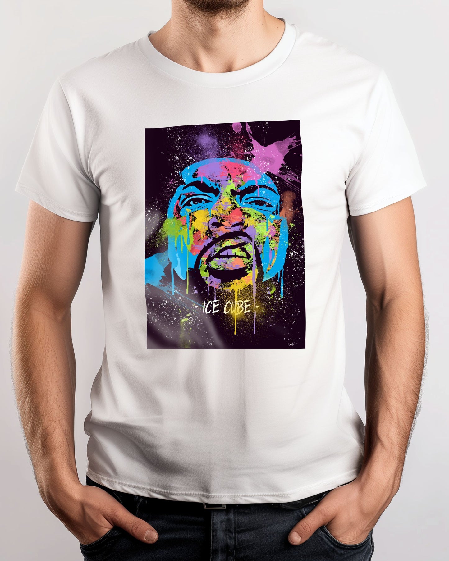 ICE CUBE HIPHOP RAPPER PAINTING - @RAMRAMCLUB