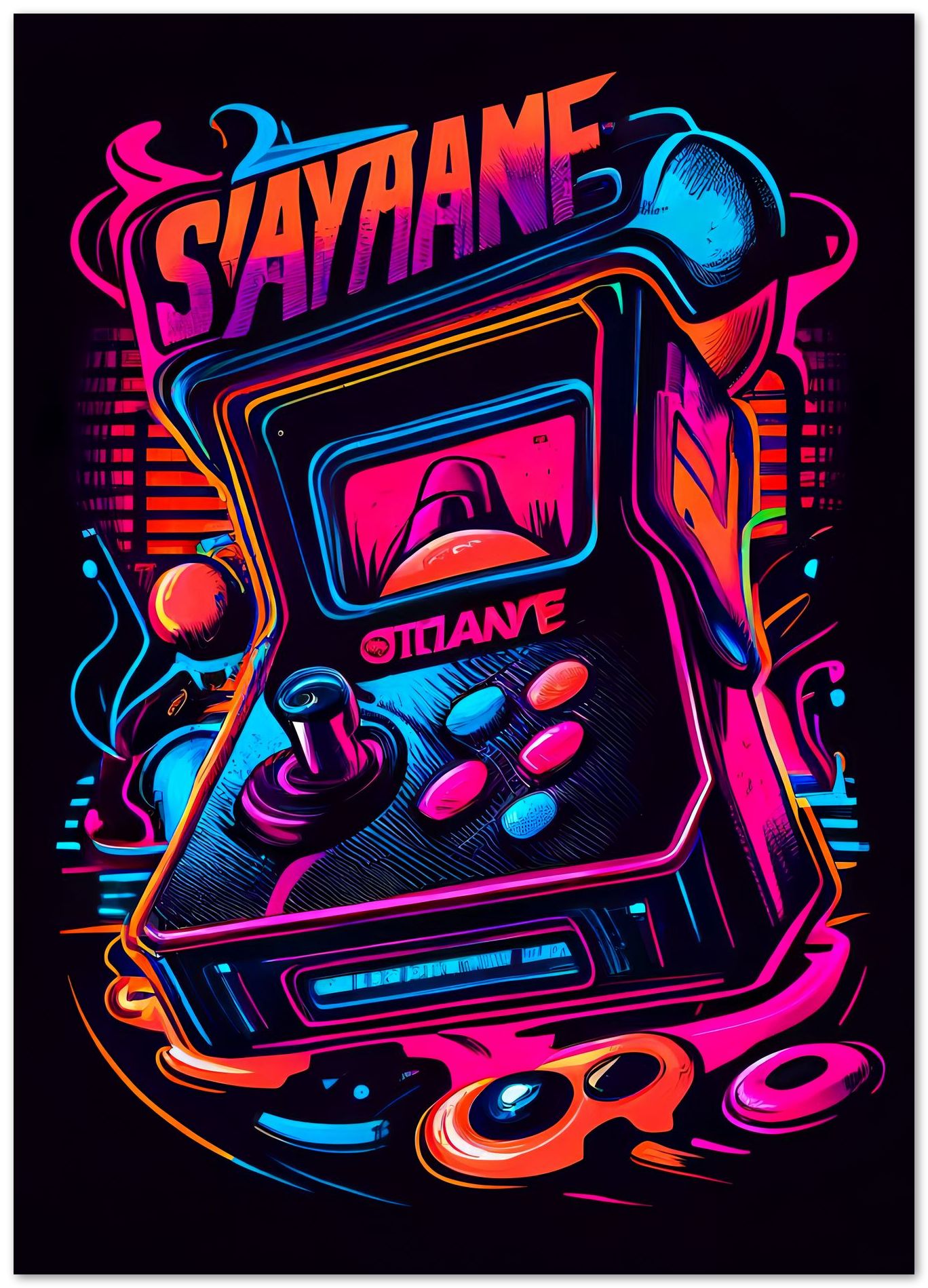 Gaming Retro Synthwave 23 - @NotoCreative