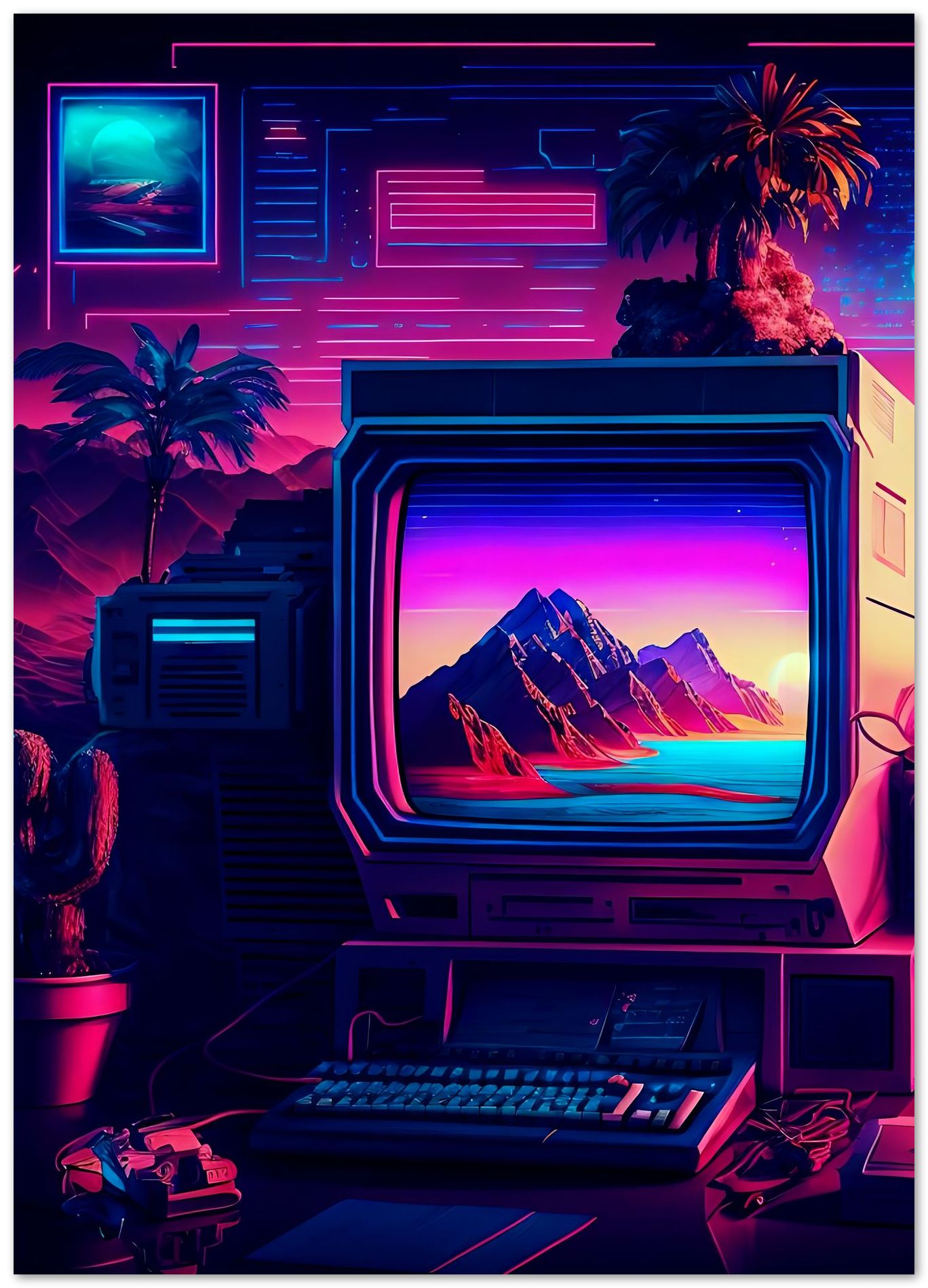 Gaming Retro Synthwave 26 - @NotoCreative