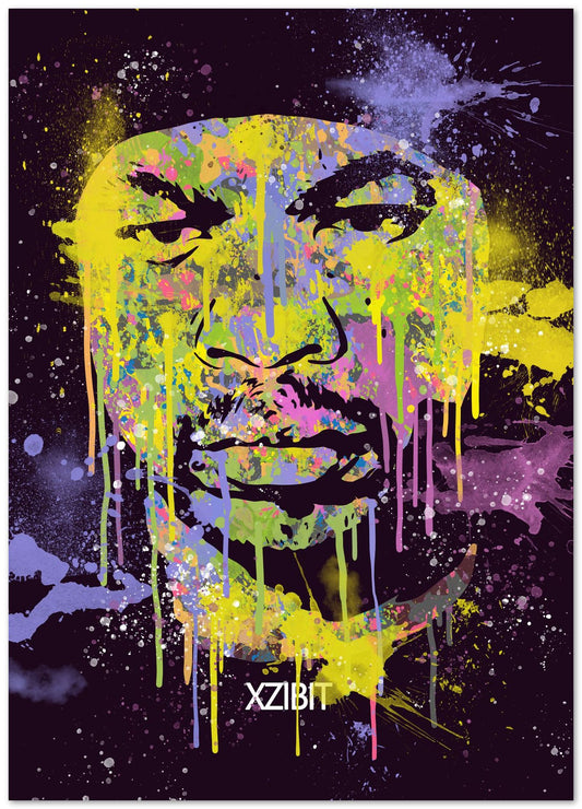 XZIBIT HIPHOP RAPPER ABSTRACT PAINTING - @RAMRAMCLUB