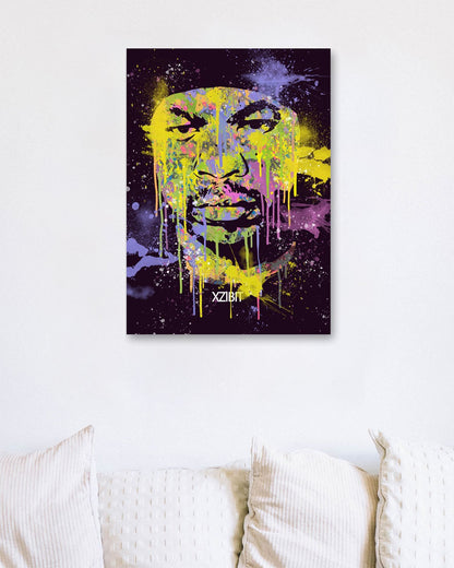 XZIBIT HIPHOP RAPPER ABSTRACT PAINTING - @RAMRAMCLUB