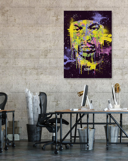 XZIBIT HIPHOP RAPPER ABSTRACT PAINTING - @RAMRAMCLUB