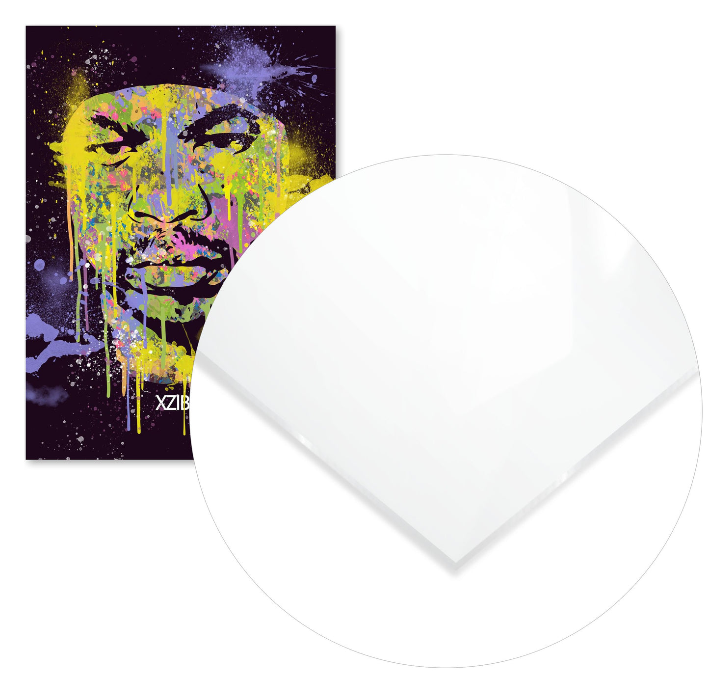 XZIBIT HIPHOP RAPPER ABSTRACT PAINTING - @RAMRAMCLUB