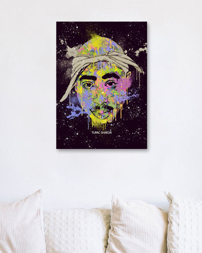 TUPAC SHAKUR 2 HIPHOP LEGEND RAPPER PAINTING - @RAMRAMCLUB