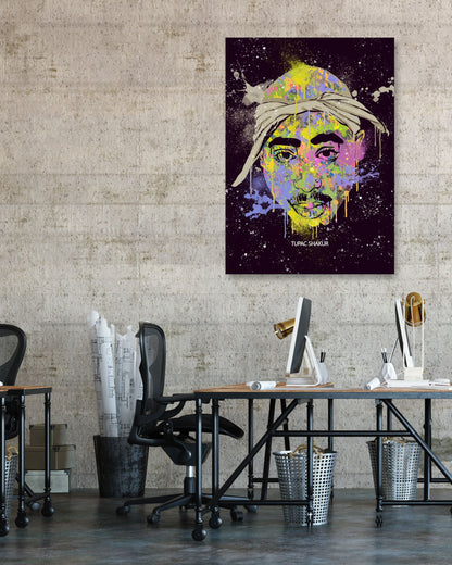 TUPAC SHAKUR 2 HIPHOP LEGEND RAPPER PAINTING - @RAMRAMCLUB