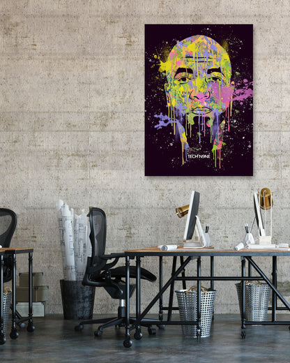 TECHN9NE HIPHOP RAPPER ABSTRACT PAINTING - @RAMRAMCLUB