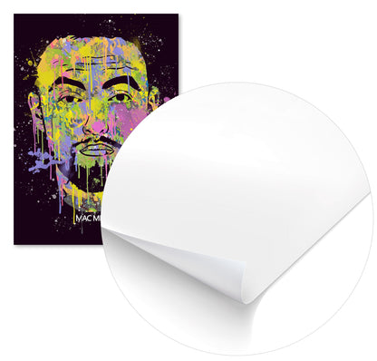 MAC MILLER HIPHOP RAPPER ABSTRACT PAINTING - @RAMRAMCLUB