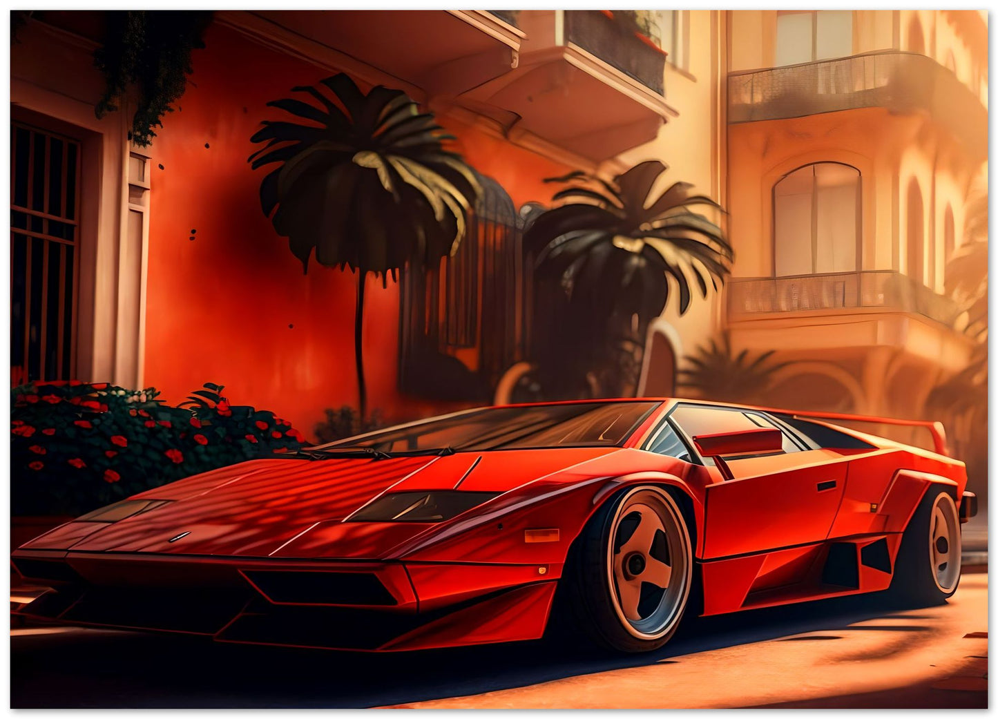 Ferrari Diablo Synthwave 1 - @LightCreative