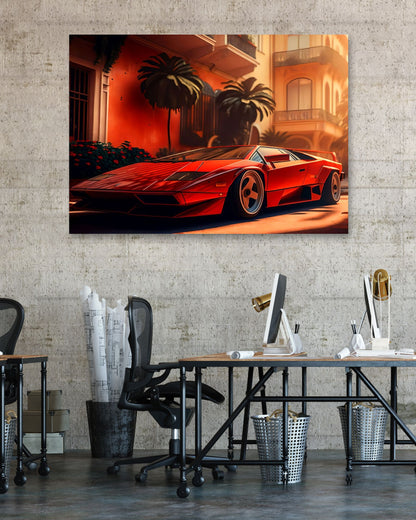 Ferrari Diablo Synthwave 1 - @LightCreative