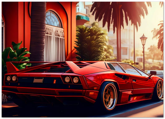 Ferrari Diablo Synthwave 2 - @LightCreative