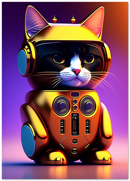 cat robot cute - @widart