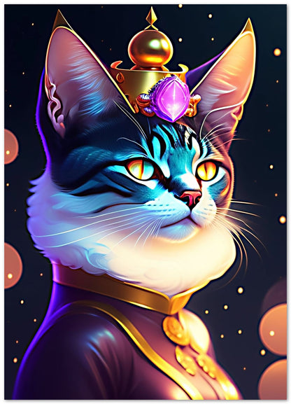 cat queen potrait - @widart