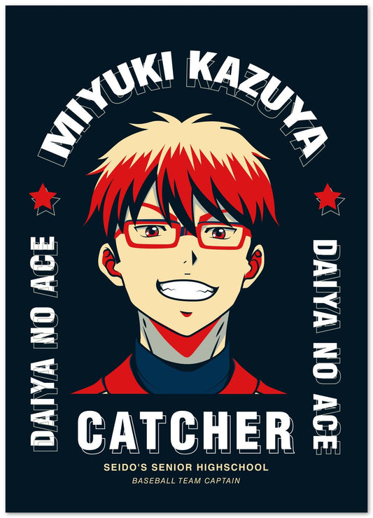 Miyuki Kazuya - Seido's Catcher - @HidayahCreative