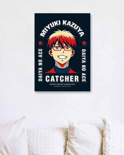 Miyuki Kazuya - Seido's Catcher - @HidayahCreative