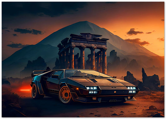 Ferrari Diablo Sunset 1 - @LightCreative